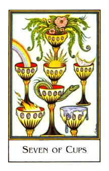  - Palladini Tarot - ʥ - Seven Of Cups