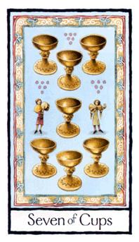 Ӣʼ - Old English Tarot - ʥ - Seven Of Cups