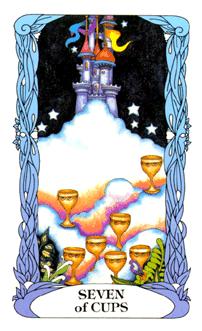 ¹⻨԰ - Moon Garden Tarot - ʥ - Seven Of Cups