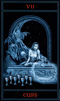  - The Gothic Tarot - ʥ - Seven Of Cups