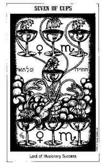 ʿ - The Hermetic Tarot - ʥ - Seven Of Cups