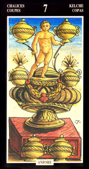  - Illuminate Ancient Tarots - ʥ - Seven Of Cups