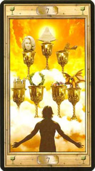 ͼԿΰ - Pictorial Key Tarot - ʥ - Seven Of Cups