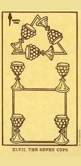 ˣUSG - Egyptian Tarot - ʥ - Seven Of Cups