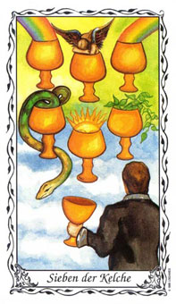 ޵ - Das Hudes Tarot - ʥ - Seven Of Cups