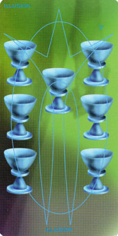 ǵﰲ - Adrian Tarot - ʥ - Seven Of Cups