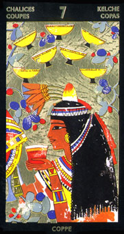  - Nefertaris Tarot - ʥ - Seven Of Cups