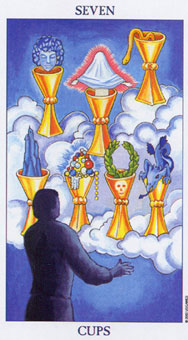 ΰ - Radiant Rider-Waite Tarot - ʥ - Seven Of Cups