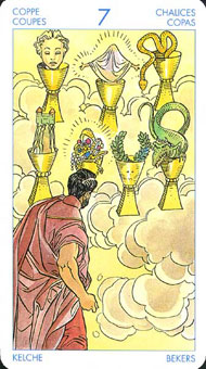 ʥ׳ΰ - Universal Waite Tarot - ʥ - Seven Of Cups