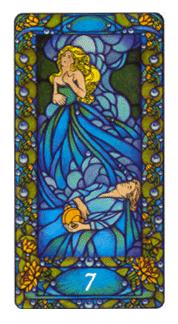  - Art Nouveau Tarot - ʥ - Seven Of Cups