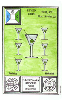 ħʽ - Tarot Of Ceremonial Magic - ʥ - Seven Of Cups