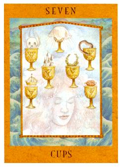 Ů - Goddess Tarot - ʥ - Seven Of Cups