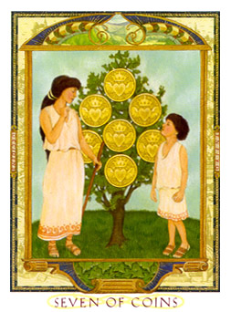  - Lovers Path Tarot - Ǯ - Seven Of Pentacles