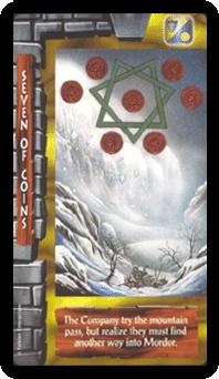 ֮ - Lord of the Rings Tarot - Ǯ - Seven Of Pentacles