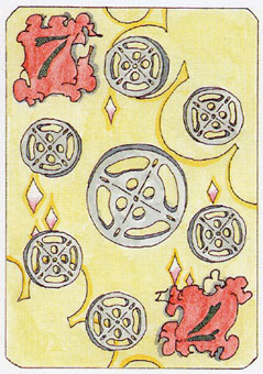  - Tarot of the Dead - Ǯ - Seven Of Pentacles