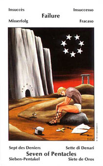 Űֿ - Barbara Walker Tarot - Ǯ - Seven Of Pentacles