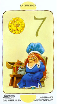  - Tarot of the Gnomes - Ǯ - Seven Of Pentacles