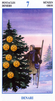 ش˵ - The Secret Tarots - Ǯ - Seven Of Pentacles