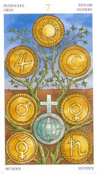 ռ˿ - Wirth Tarot Of Trade Edition - Ǯ - Seven Of Pentacles