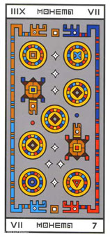 ϲ - Rocambole Tarot - Ǯ - Seven Of Pentacles