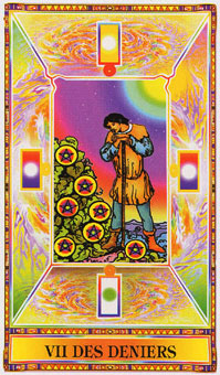 ʯΰ - Diamond Tarot - Ǯ - Seven Of Pentacles