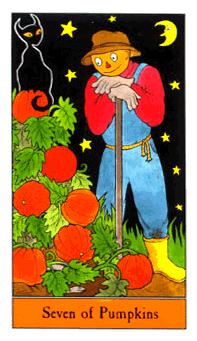 ʥ - Halloween Tarot - Ǯ - Seven Of Pentacles