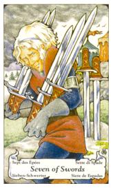 ɭ޲ - Hanson Roberts Tarot -  - Seven Of Swords