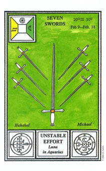 ħʽ - Tarot Of Ceremonial Magic -  - Seven Of Swords