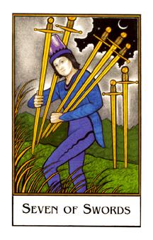  - Palladini Tarot -  - Seven Of Swords