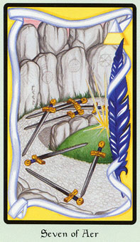  - Faery Wicca Tarot -  - Seven Of Swords