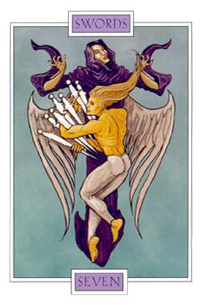  - Winged Spirit Tarot -  - Seven Of Swords