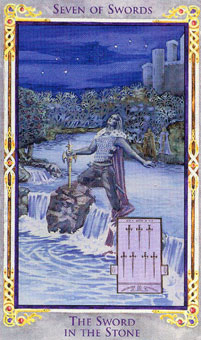 ɪ - Legend Arthurian Tarot -  - Seven Of Swords