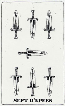  - Simplified Tarot -  - Seven Of Swords