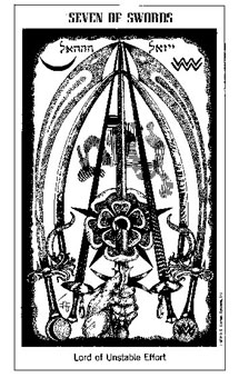 ʿ - The Hermetic Tarot -  - Seven Of Swords