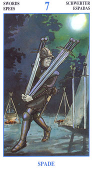 ش˵ - The Secret Tarots -  - Seven Of Swords