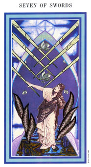 Ȼ - The Enchanted Tarot -  - Seven Of Swords