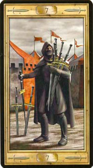 ͼԿΰ - Pictorial Key Tarot -  - Seven Of Swords