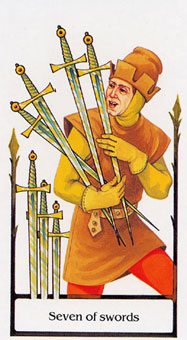 ž - Tarot Of The Old Path -  - Seven Of Swords