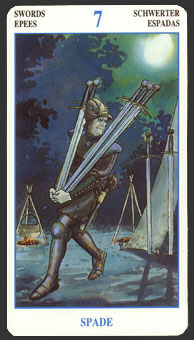  - Secret Tarot -  - Seven Of Swords