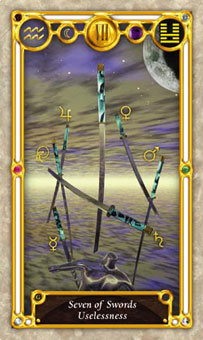 Ѱ - Quest Tarot -  - Seven Of Swords