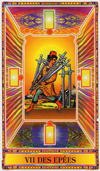 ʯΰ - Diamond Tarot -  - Seven Of Swords