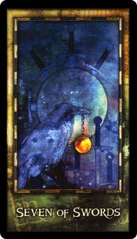 Ϲ - Archeon Tarot -  - Seven Of Swords