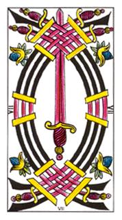  - Classic Tarot -  - Seven Of Swords