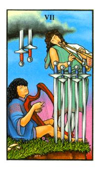 ŵ - Connolly Tarot -  - Seven Of Swords