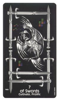 ѻħ - Crows Magick Tarot -  - Seven Of Swords