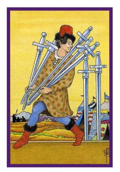 ³ - Epicurean Tarot -  - Seven Of Swords