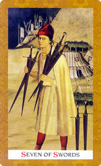 ƽʱ - Golden Tarot -  - Seven Of Swords