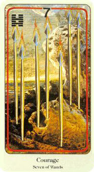  - Haindl Tarot - Ȩ - Seven Of Wands