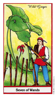 ҩ - Herbal Tarot - Ȩ - Seven Of Wands