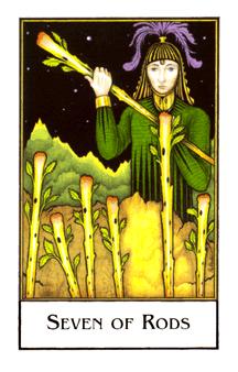  - Palladini Tarot - Ȩ - Seven Of Wands